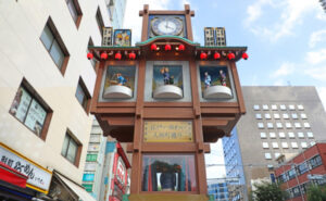 日本橋人形町のからくり櫓時計